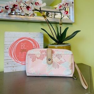 *Pink Petal* large wristlet